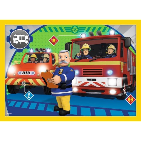 Puzzle 4w1 Pomocny Strażak Sam Trefl