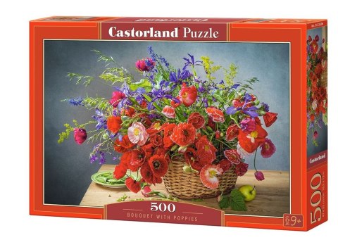 Puzzle 500 elementów Bouquet with Poppies Castor