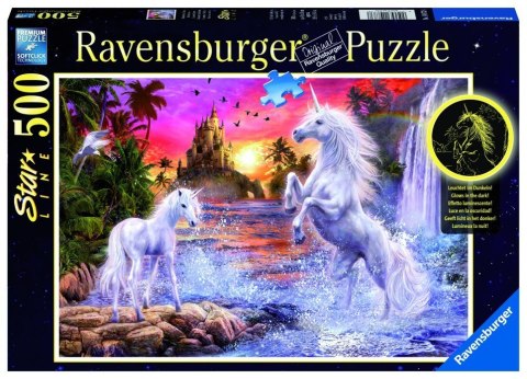 Puzzle 500 elementów Jednorożce nad rzeką Ravensburger Polska