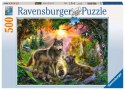 Puzzle 500 elementów Rodzina wilków Ravensburger Polska