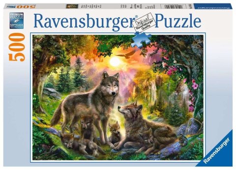 Puzzle 500 elementów Rodzina wilków Ravensburger Polska