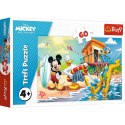 Puzzle 60 elementĂłw Ciekawy dzieĹ Myszka Miki Trefl