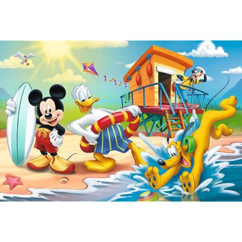 Puzzle 60 elementĂłw Ciekawy dzieĹ Myszka Miki Trefl