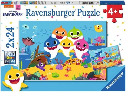 Puzzle Baby Shark 2x24 elementy Ravensburger Polska