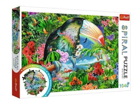 Puzzle Spiral Tropikalne Zwierzęta Trefl