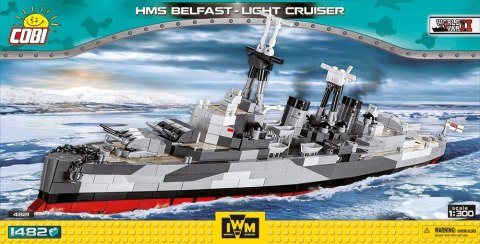 1482 elementów Krążownik HMS Belfast Cobi Klocki