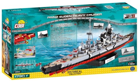 1790 elementów Okręt Prinz Eugen Cobi Klocki