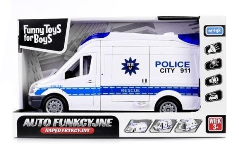 Auto Policja z dźwiękiem i światłem TFB Artyk