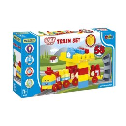 Baby Blocks Kolejka 2,24 m 58 elementów Wader