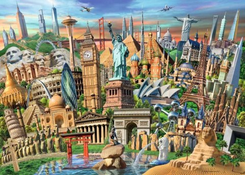 Puzzle 1000 elementów Słynne budowle Ravensburger Polska