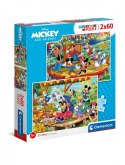 Puzzle 2x60 elementów - Miki i Przyjaciele Clementoni