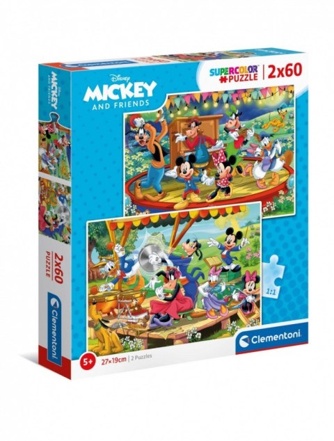 Puzzle 2x60 elementów - Miki i Przyjaciele Clementoni