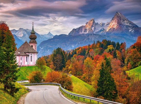 Puzzle 2000 elementów Jesień w Alpach Bawarskich, Niemcy Castor