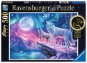 Puzzle 500 elementów Wilk w zorzy polarnej Ravensburger Polska