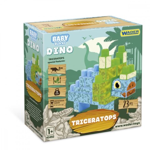 Baby Blocks Dino klocki Triceratops Wader