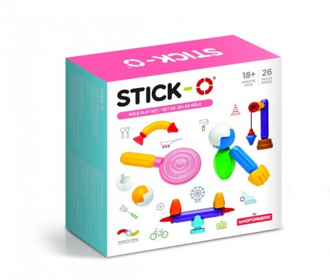 Klocki Stick-O Zestaw kreatywny 26 elementów Magformers