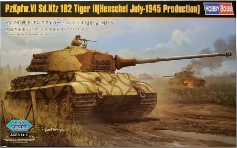 Model plastikowy PzKpfw VI Sdkfz 182 Tiger II Henschel Hobby Boss