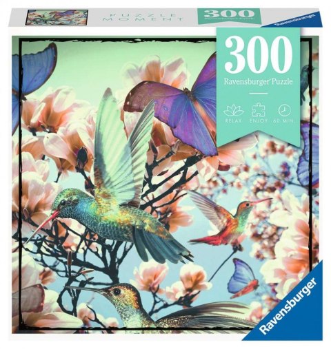 Puzzle 300 elementów Koliber i motyle Ravensburger Polska