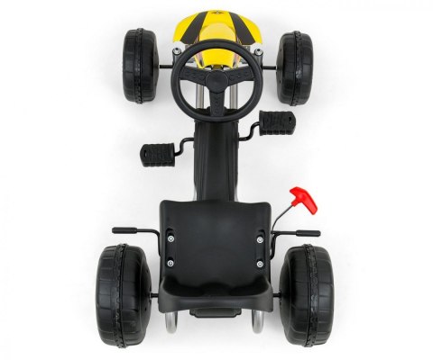 Gokart na pedały Viper biało-czarny Milly Mally