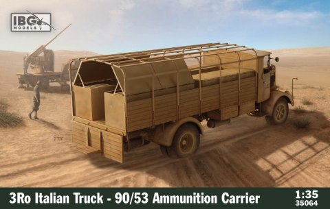 Model do sklejania 3Ro Italian Truck 90/53 Ammunition Carrier Ibg