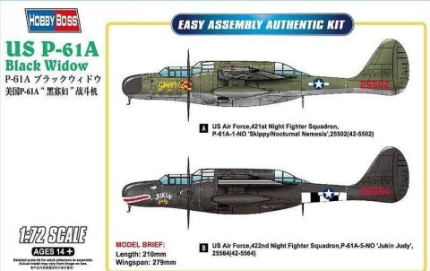 Model plastikowy US P-61A Black Widow Hobby Boss