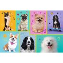 Puzzle 100 elementĂłw W Ĺwiecie pieskĂłw Trefl