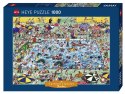 Puzzle 1000 elementów Zabawa na basenie Heye