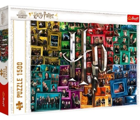 Puzzle 1500 elementów Harry Potter na przestrzeni filmów Trefl