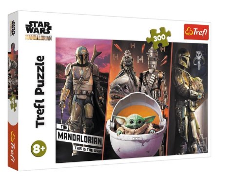 Puzzle 300 elementów Tajemniczy Baby Yoda Trefl