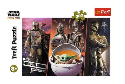 Puzzle 300 elementów Tajemniczy Baby Yoda Trefl