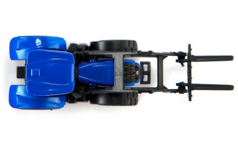 Traktor z widłami i paletami New Holland Siku