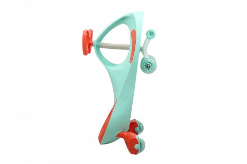 Jeździk Grawitacyjny Swing Car model 8097 Kauczukowe Koła LED mięta-malina Hot Hit