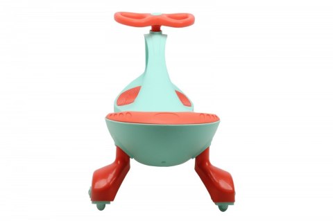 Jeździk Grawitacyjny Swing Car model 8097 Kauczukowe Koła LED mięta-malina Hot Hit