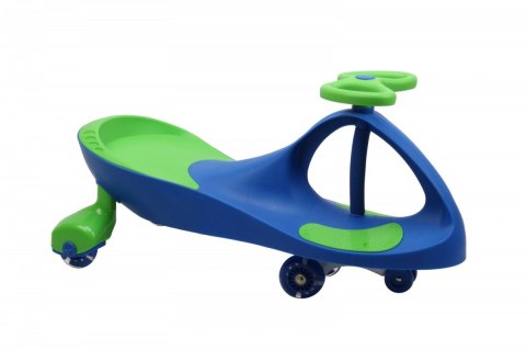 Jeździk Grawitacyjny Swing Car model 8097 Kauczukowe Koła LED niebieski-zielony Hot Hit