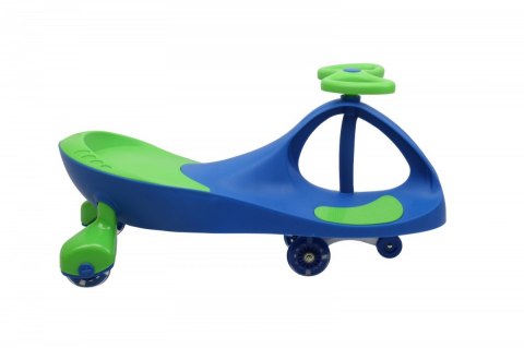 Jeździk Grawitacyjny Swing Car model 8097 Kauczukowe Koła LED niebieski-zielony Hot Hit