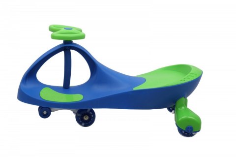 Jeździk Grawitacyjny Swing Car model 8097 Kauczukowe Koła LED niebieski-zielony Hot Hit