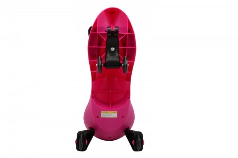 Jeździk Grawitacyjny Swing Car model 8097 Kauczukowe Koła LED róż-czarny Hot Hit