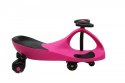 Jeździk Grawitacyjny Swing Car model 8097 Kauczukowe Koła LED róż-czarny Hot Hit