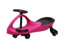 Jeździk Grawitacyjny Swing Car model 8097 Kauczukowe Koła LED róż-czarny Hot Hit