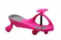 Jeździk Grawitacyjny Swing Car model 8097 Kauczukowe Koła LED róż-szary Hot Hit
