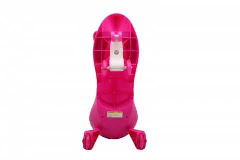 Jeździk Grawitacyjny Swing Car model 8097 Kauczukowe Koła LED róż-szary Hot Hit