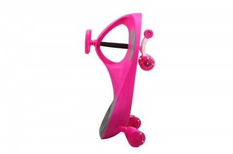 Jeździk Grawitacyjny Swing Car model 8097 Kauczukowe Koła LED róż-szary Hot Hit
