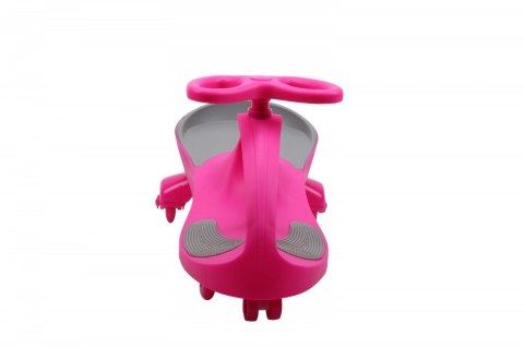 Jeździk Grawitacyjny Swing Car model 8097 Kauczukowe Koła LED róż-szary Hot Hit