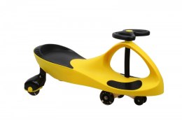 Jeździk Grawitacyjny Swing Car model 8097 Kauczukowe Koła LED żółty-czarny Hot Hit