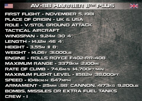 Klocki AV-8B Harrier Plus Cobi Klocki