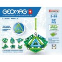 Klocki magnetyczne Classic Panels Recycled 52 elementy niebieskie Geomag