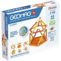 Klocki magnetyczne Classic Recycled 42 elementy pomarańczowe Geomag