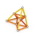 Klocki magnetyczne Classic Recycled 42 elementy pomarańczowe Geomag