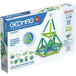 Klocki magnetyczne Classic Recycled 60 elementów niebieskie Geomag
