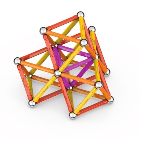 Klocki magnetyczne Classic Recycled 93 elementy pomarańczowe Geomag
